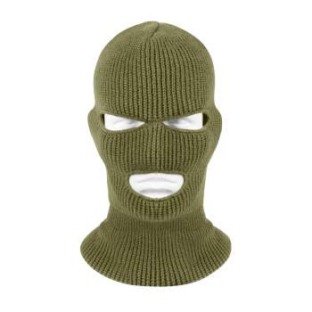 3 Hole Face Mask - Olive