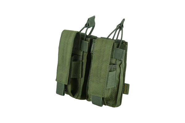 AK/9 mm Double Open Top Mag Pouch - Olive