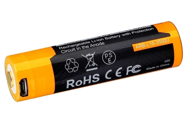 3500 mAh 18650 with Charging Port Built In