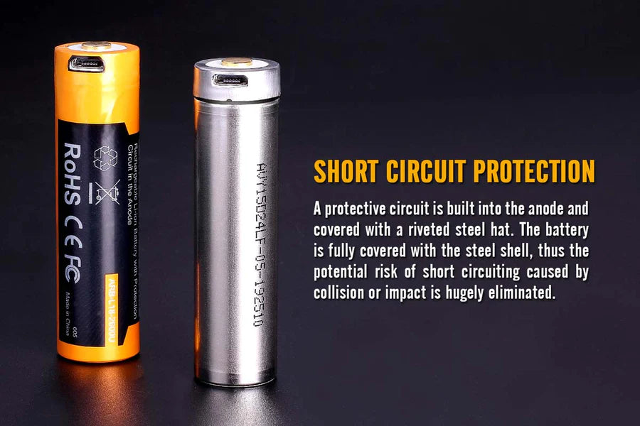 3500 mAh 18650 with Charging Port Built In