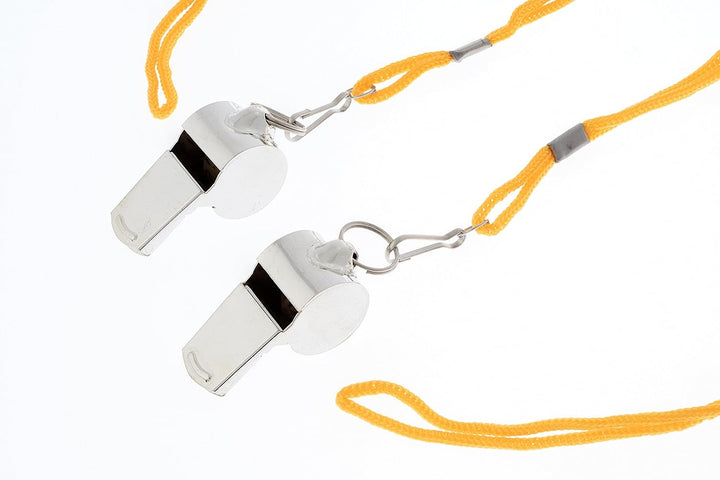 Metal Whistles with Lanyard