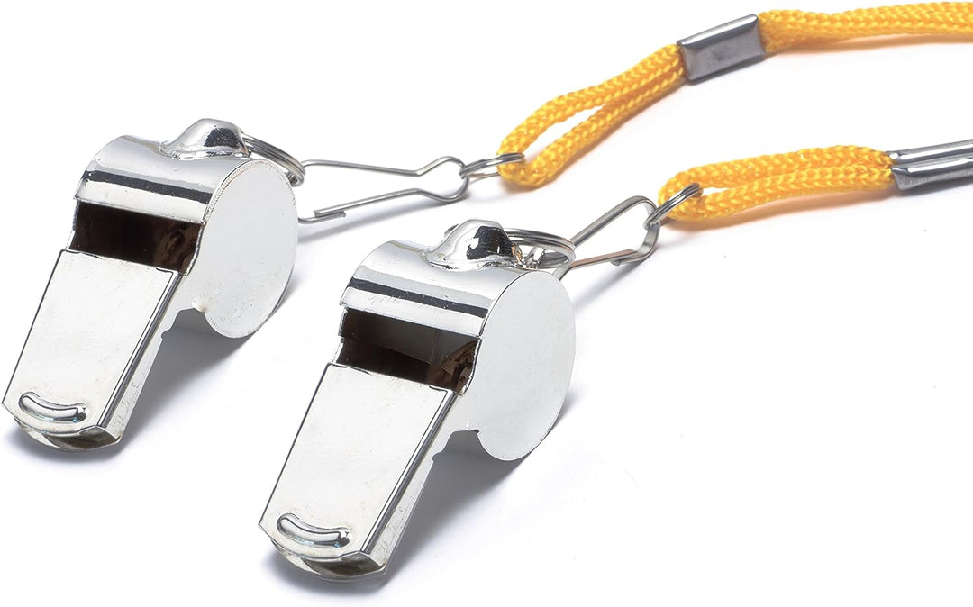 Metal Whistles with Lanyard