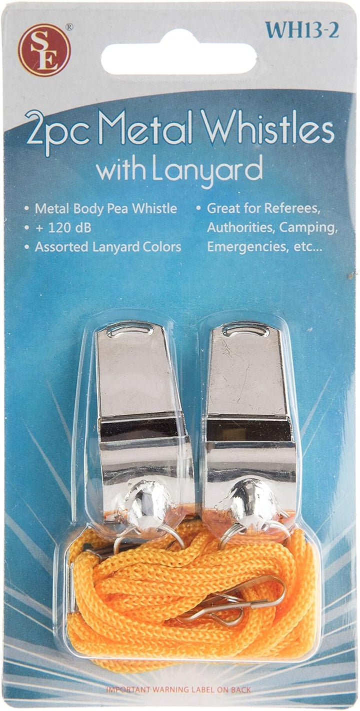 Metal Whistles with Lanyard