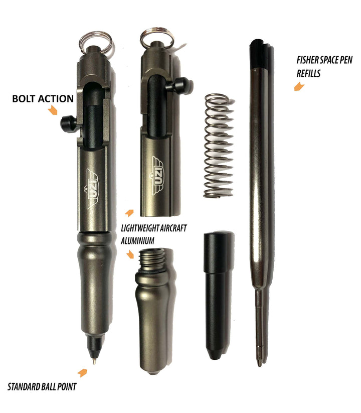 UZI Bolt Action Tactical Pen - Black
