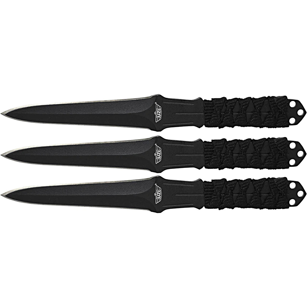 UZI Throwing Knives Fixed Blade set of 3 - Stainless Steel