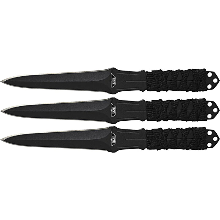 UZI Throwing Knives Fixed Blade set of 3 - Stainless Steel