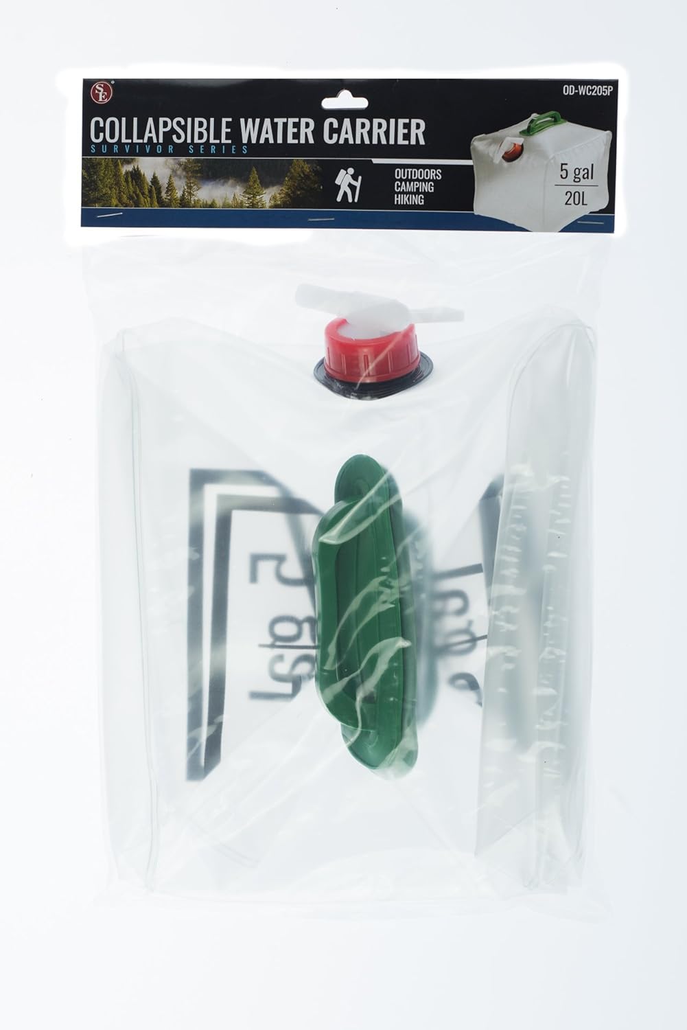5 Gallon (20L) Collapsible Water Carrier With Handle ( 9"x12"x13)