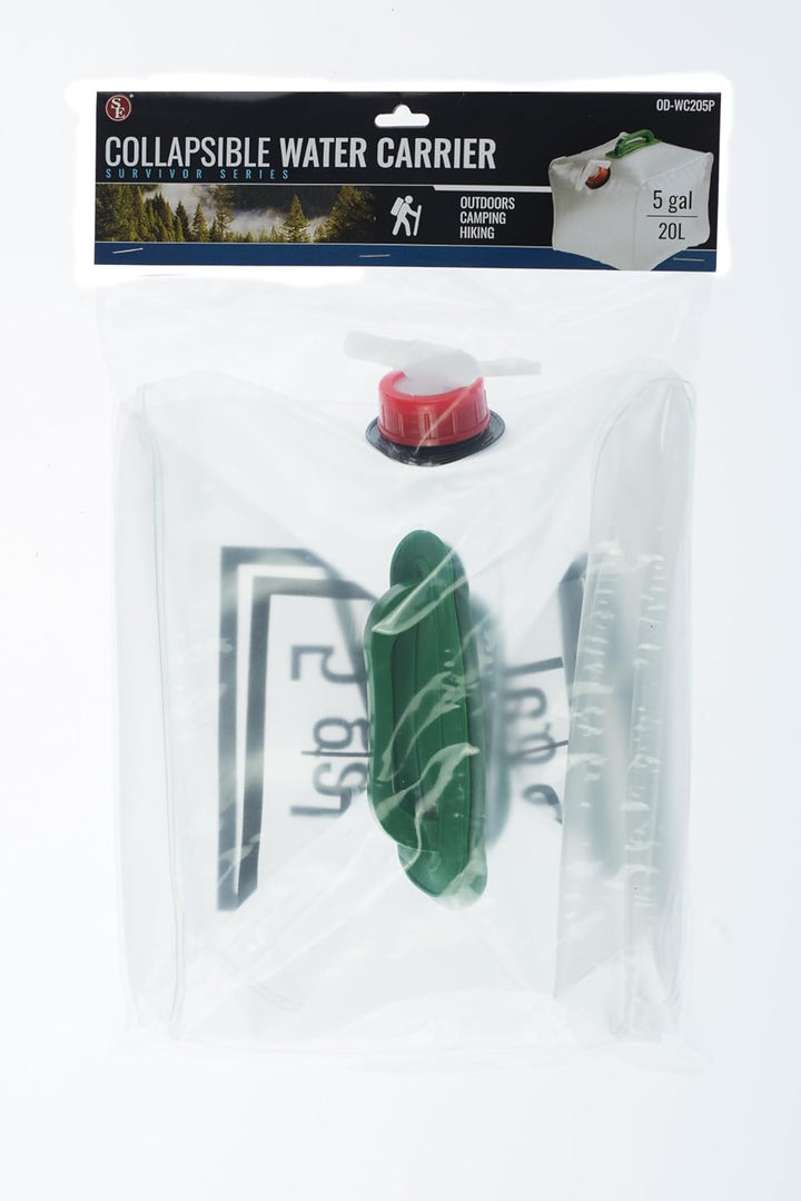 5 Gallon (20L) Collapsible Water Carrier With Handle ( 9"x12"x13)