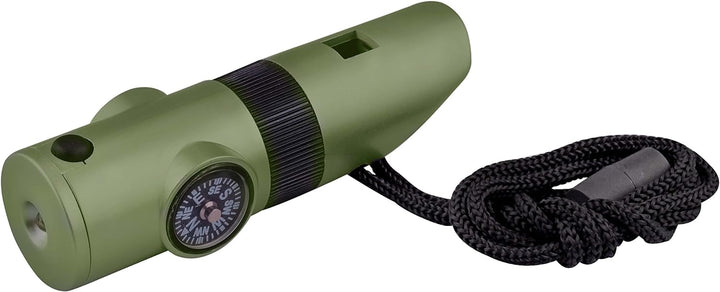 7-in-1 Survival Whistle with LED Light