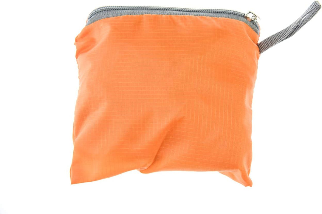 Orange Water Resistant Collapsible Backpack