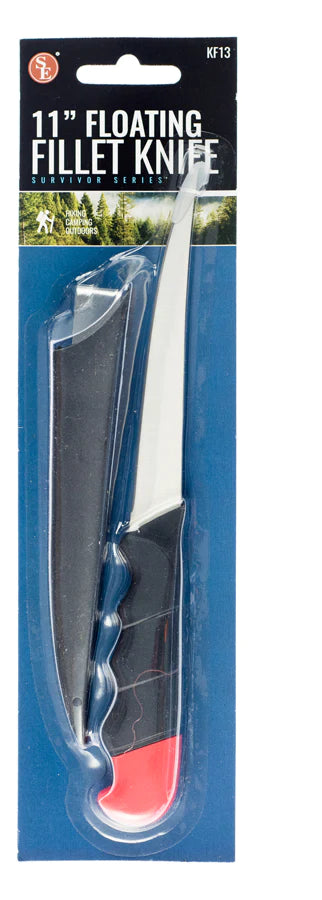 11"- 420 Stainless Steel Floating Fillet Knife, High Visibility