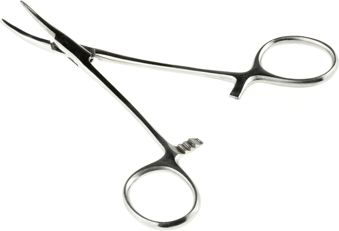 5" Stainless Steel Curved Forceps