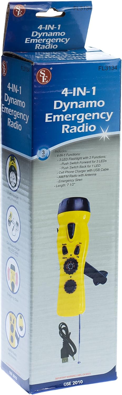 4-in-1 Dynamo Light and Emergency Radio