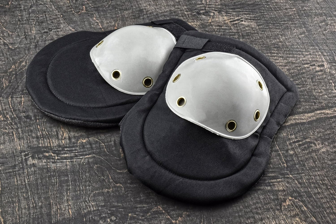 2 Piece Cushioned Knee Pads With heavy duty Plastic Caps