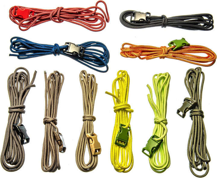 10 Piece - Paracord Bracelet and Crafting Kit