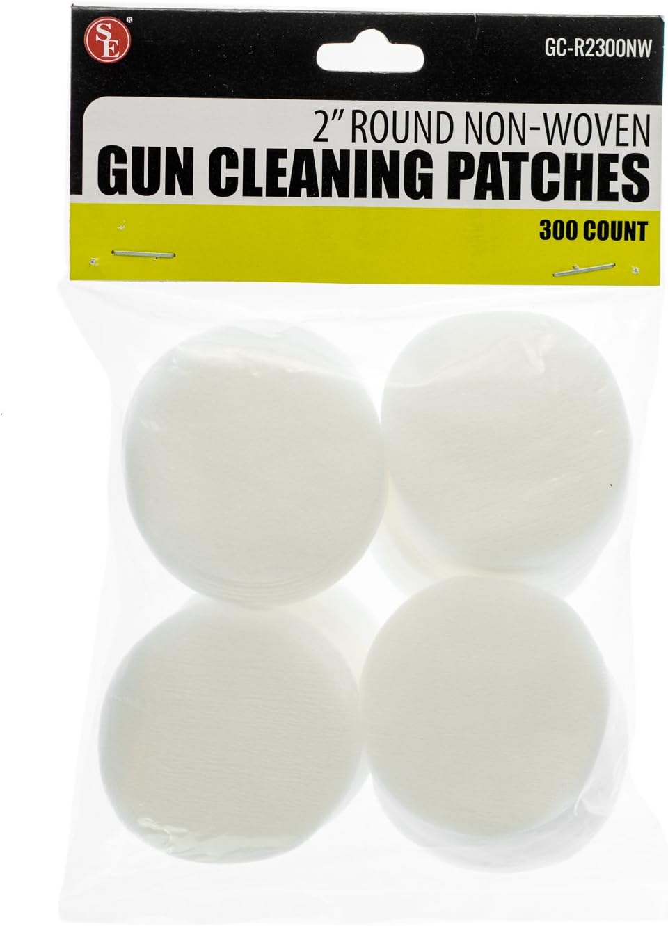 300 Piece 2" Round Gun Cleaning Patches Non Woven Material