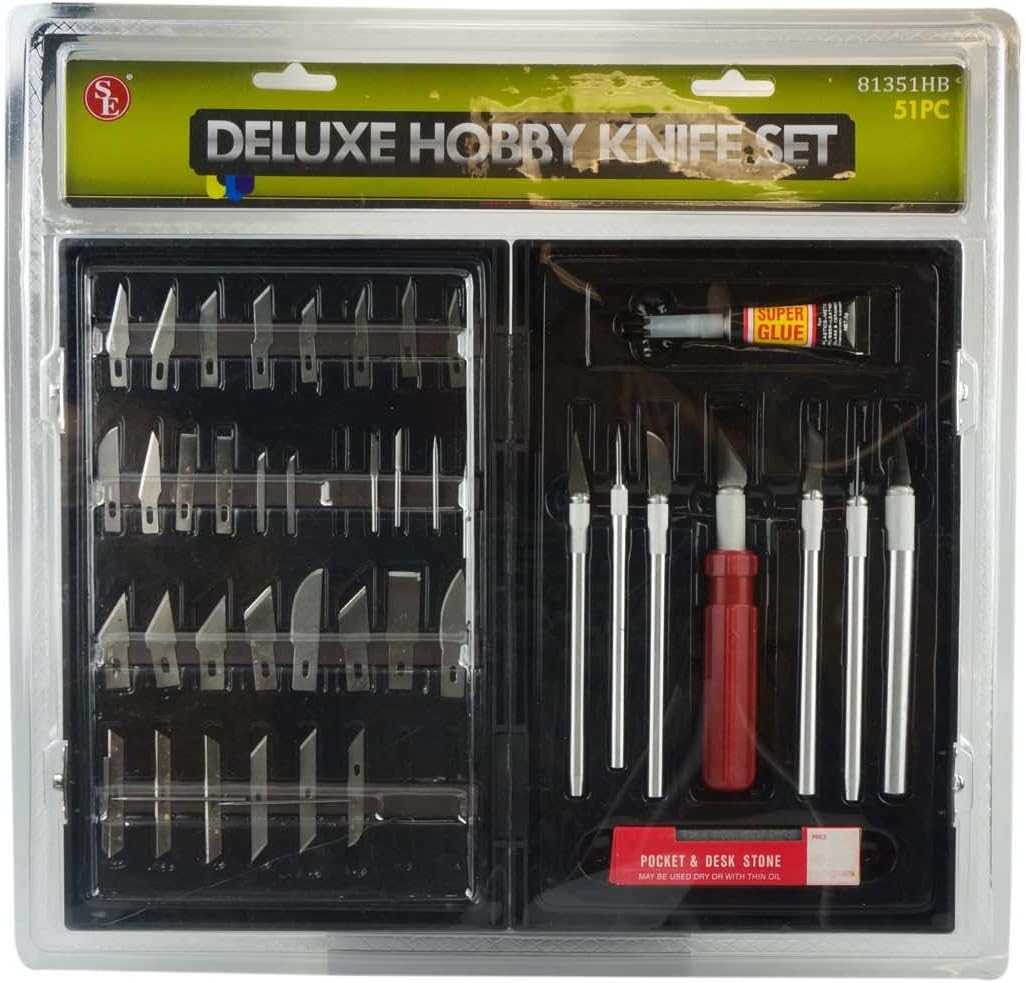 51 Piece Deluxe Hobby Knife Set