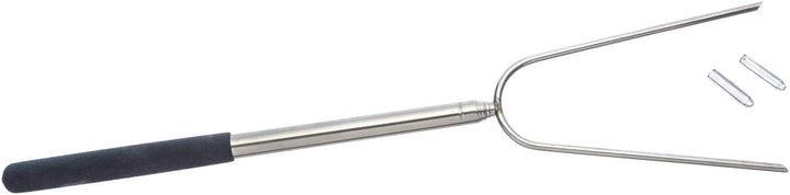 57" Telescopic No-Twist Stainless Steel BBQ Fork With Cushion Grip