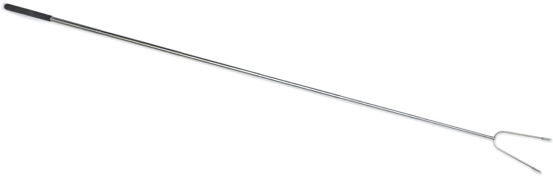 57" Telescopic No-Twist Stainless Steel BBQ Fork With Cushion Grip