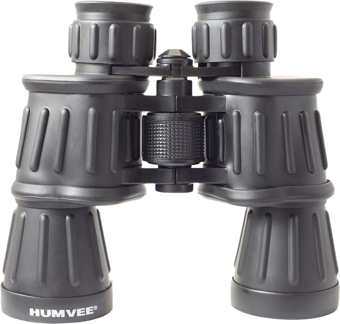 20x50 Rubber Binocular with Anti-Reflective Red Lens - Black