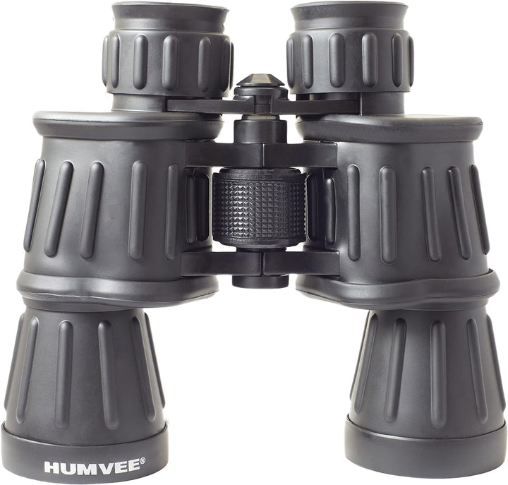 20x50 Rubber Binocular with Anti-Reflective Red Lens - Black
