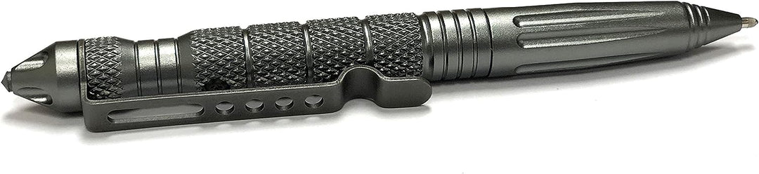 Uzi Tactical Pen - Aircraft Aluminum Tactical Pen Multi-Tool Survival Tool, Real Ballpoint Pen - Gun Metal