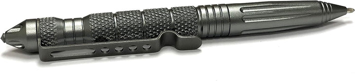 Uzi Tactical Pen - Aircraft Aluminum Tactical Pen Multi-Tool Survival Tool, Real Ballpoint Pen - Gun Metal