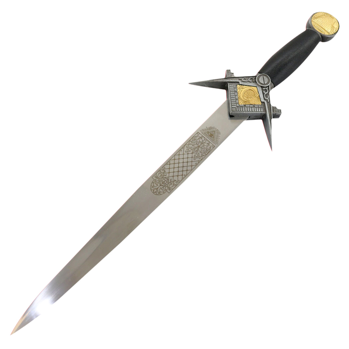 14.5" Classic Style Dagger Silver Trim Stainless Steel Knife